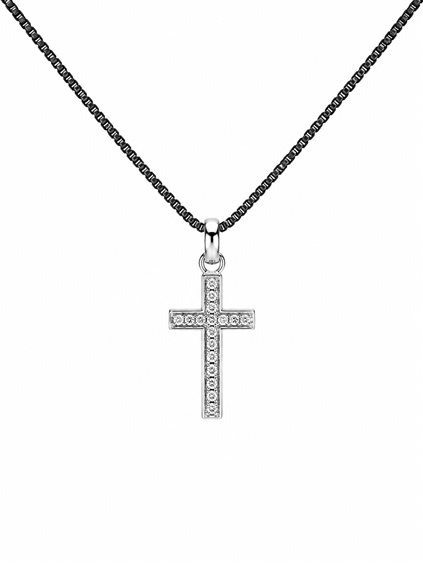 Necklace Recarlo Man in Gold Diamante 0.12 Ct 14037826 - 14037826